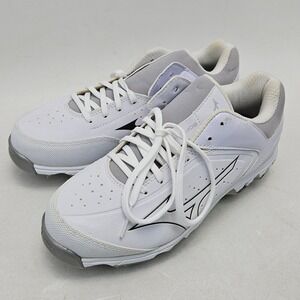 Mizuno Womens 9-Spike Swift 5 Softball Cleats White Grey 320554.0000 Size 7.5